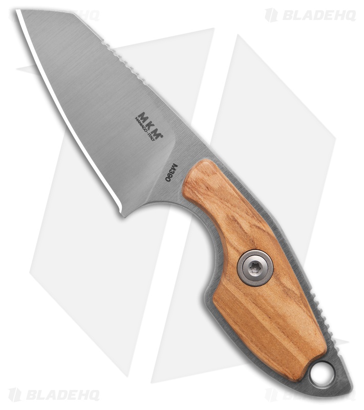 MKM Voxnaes Mikro 2 Fixed Blade Knife Olive Wood (Satin)