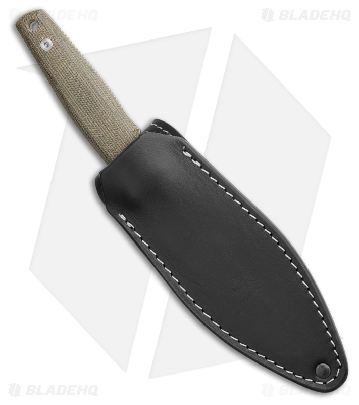 MKM Terzuola TPF Defense MagnaCut Fixed Blade Knife Green Micarta (3.3" SW)