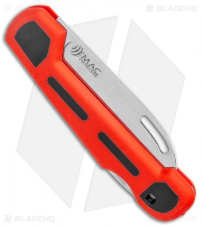 Mac Coltellerie Skippy Marine Serrated Folding Knife  Red/Black (3.25" Satin)