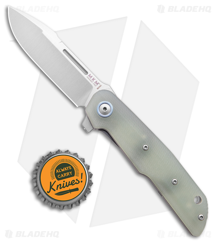 MKM Terzuola Clap Liner Lock Knife Jade G-10 (3" Satin)
