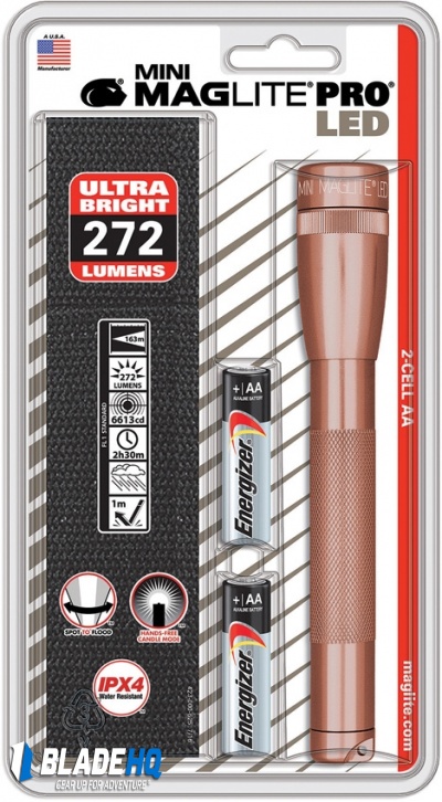 Mag-Lite Mini Maglite LED 2AA Pro Rose (332 Lumens) 