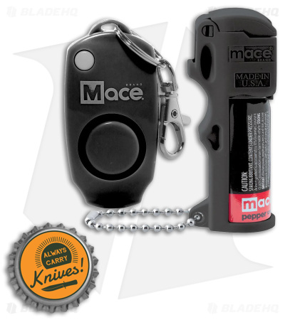 Mace Pocket Model  2-in-1 Alarm/Pepper Spray Combo Polymer (Black)