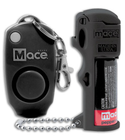 Mace Pocket Model  2-in-1 Alarm/Pepper Spray Combo Polymer (Black)