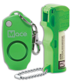 Mace Pocket Model  2-in-1 Alarm/Pepper Spray Combo Polymer (Green)