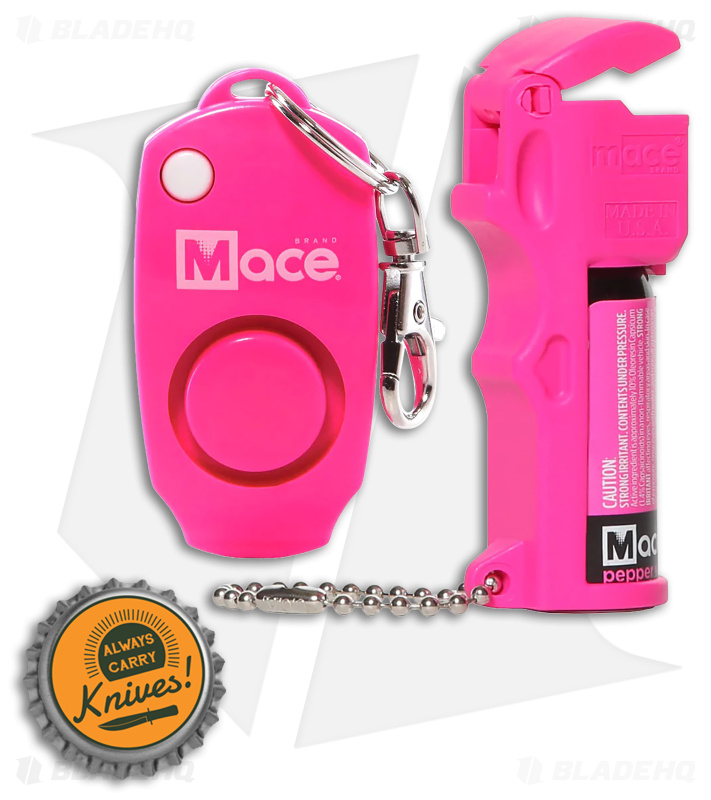 Mace Pocket Model  2-in-1 Alarm/Pepper Spray Combo Polymer (Pink)