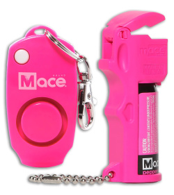 Mace Pocket Model  2-in-1 Alarm/Pepper Spray Combo Polymer (Pink)