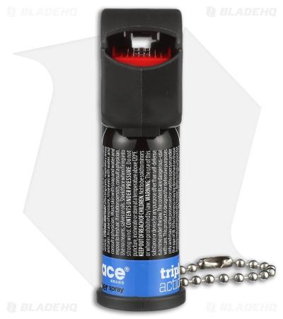Mace  Brand Triple Action Pocket Model Pepper Spray Polymer (Black)