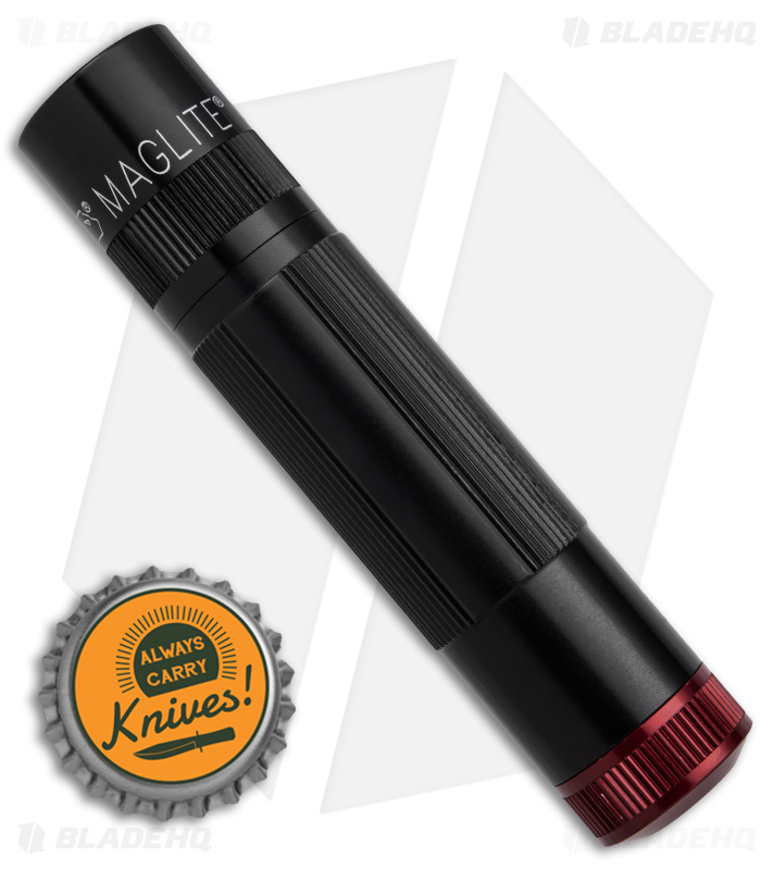 Maglite XL50 LED Tactical Flashlight Black/Red - Blade HQ