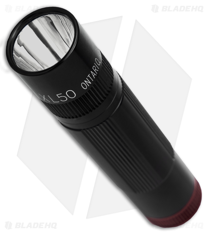 Maglite XL50 LED Tactical Flashlight Black/Red Aluminum (200 Lumens)
