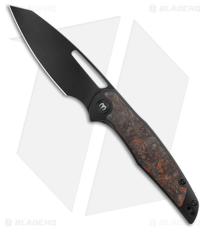 Mallery Designs Phorus V2 PVD Titanium Orange Dark Matter Inlay (3.5" PVD)
