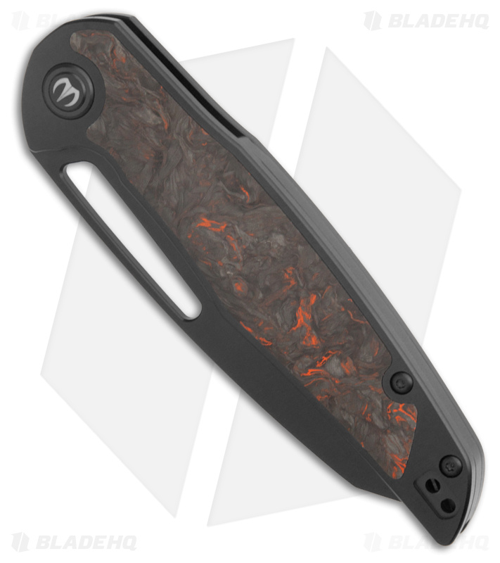 Mallery Designs Phorus V2 PVD Titanium Orange Dark Matter Inlay (3.5" PVD)