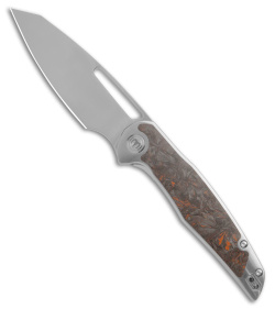 Mallery Designs Phorus V2 Polished Titanium Orange Dark Matter (3.5" Polish)