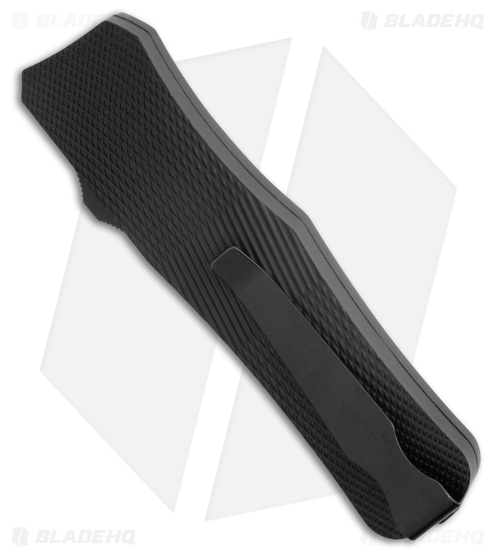 Mantis Auto Tanto Stilletto OTF Dagger Knife Black Aluminum (3.2" Satin)