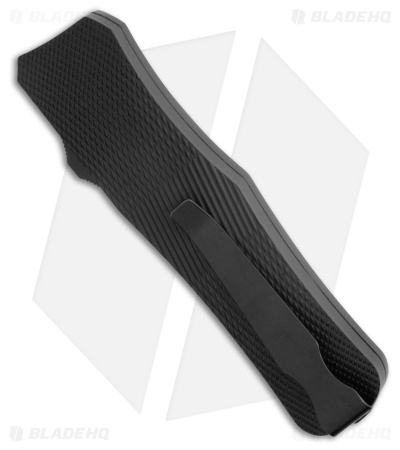 Mantis Auto Tanto Stilletto OTF Dagger Knife Black Aluminum (3.2" Satin)