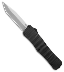 Mantis Auto Tanto Stilletto OTF Dagger Knife Black Aluminum (3.2" Satin)