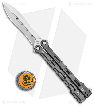 Mantis Mothra Dagger Balisong Butterfly Knife Titanium (4.5" Satin)