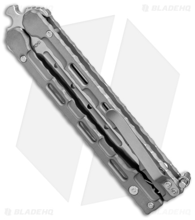 Mantis Mothra Dagger Balisong Butterfly Knife Titanium (4.5" Satin)