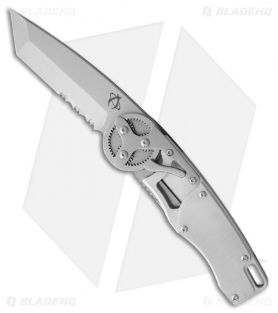 Mantis Gearhead Liner Lock Knife Stainless Steel (3.4" Satin Tanto Serrated)