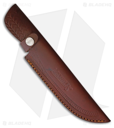 Marbles Bowie Horn Clip Point Knife Black Horn (6.25" Satin Stainless Steel)