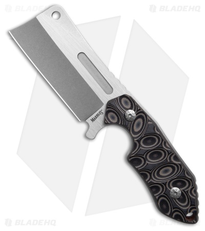 Marbles MR560 Fixed Blade Knife Black/Tan G-10 (3.25" Satin/Stonewash)