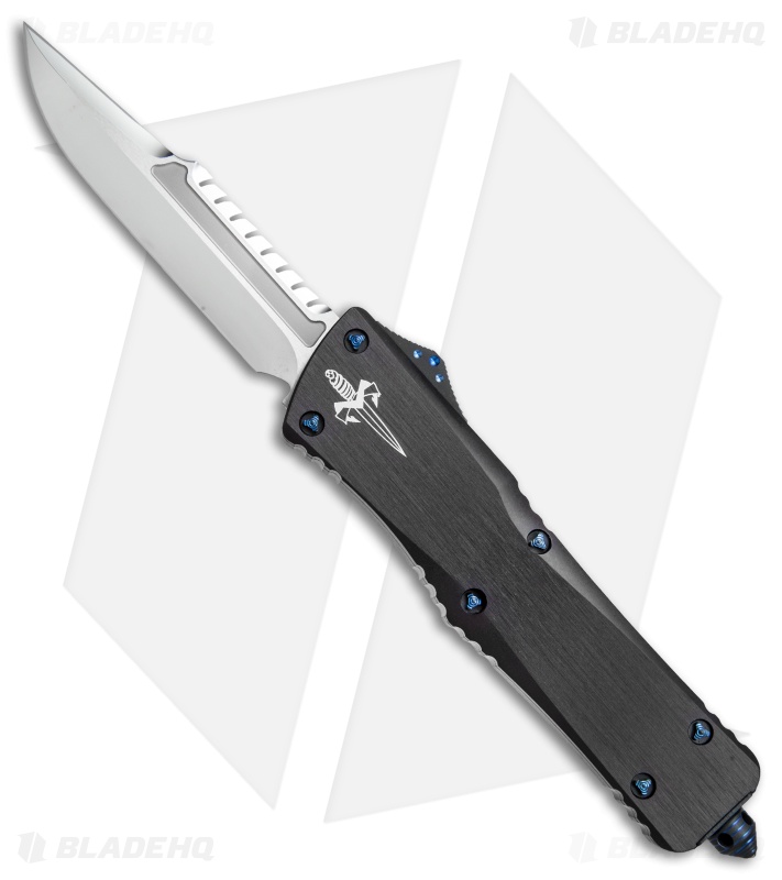 Marfione Custom Combat Troodon Interceptor w/ Blue Ti Hardware (3.8" Mirror)