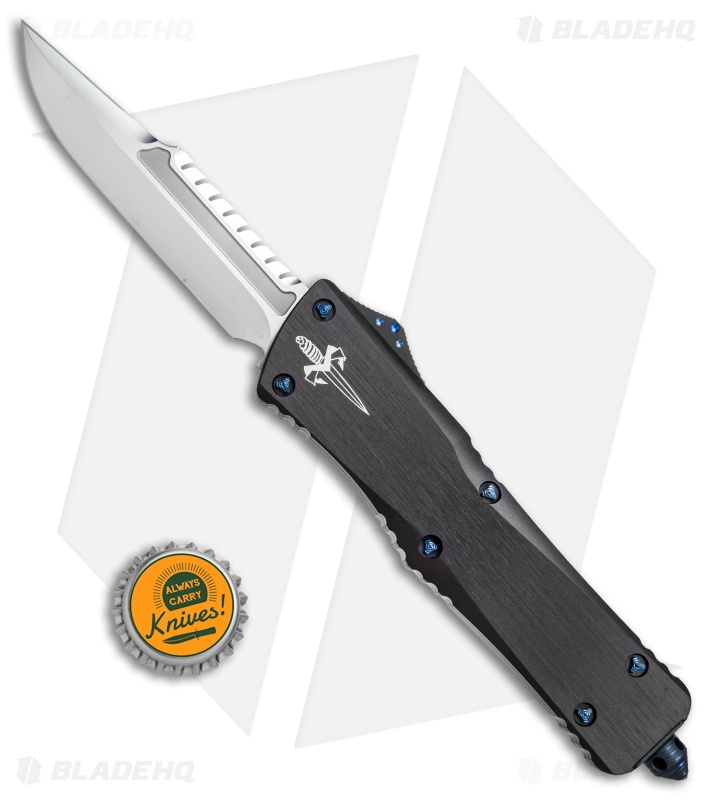 Marfione Custom Combat Troodon Interceptor w/ Blue Ti Hardware (3.8" Mirror)