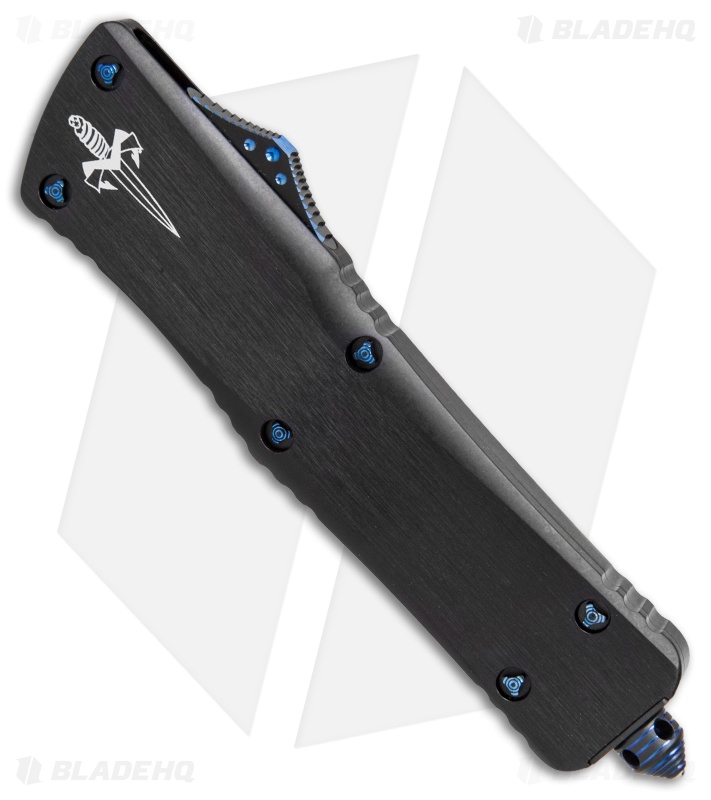 Marfione Custom Combat Troodon Interceptor w/ Blue Ti Hardware (3.8" Mirror)
