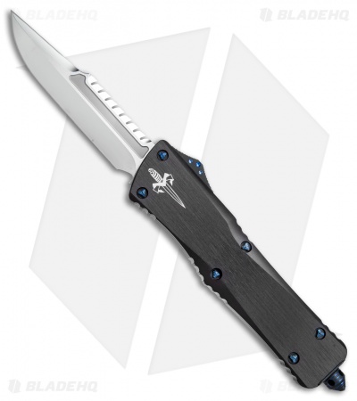 Marfione Custom Combat Troodon Interceptor w/ Blue Ti Hardware (3.8" Mirror)