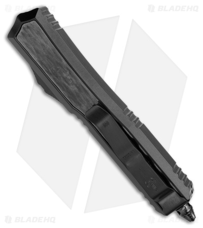 Marfione Customs Makora D/E OTF Automatic Knife Black (3.4" Damascus)