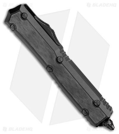 Marfione Customs Makora D/E OTF Automatic Knife Black (3.4" Damascus)