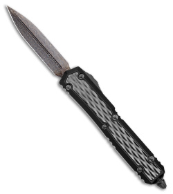 Marfione Customs Makora D/E OTF Automatic Knife Black (3.4" Damascus)