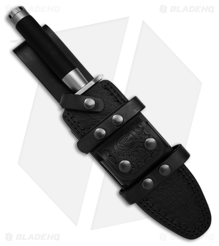 Marfione Custom Knives Interceptor Fixed Blade Knife Black Cord (7.875" Satin)