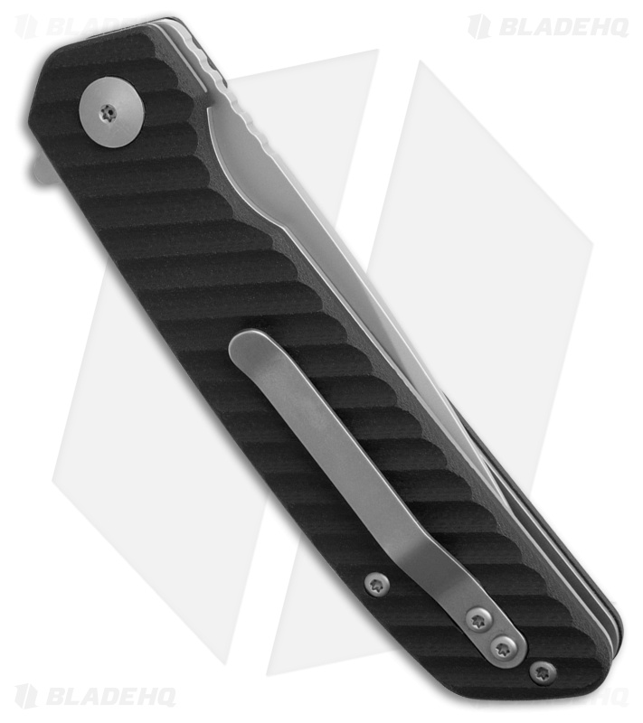 Marttiini Knives MEF8 Drop Point Liner Lock Knife Black G-10 (3.5" Bead Blast)