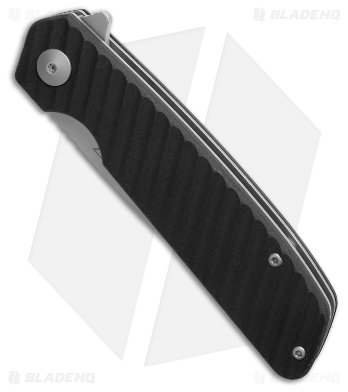 Marttiini Knives MEF8 Drop Point Liner Lock Knife Black G-10 (3.5" Bead Blast)
