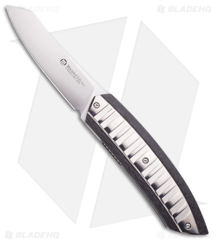 Maserin AM5 Liner Lock Knife Titanium Carbon Fiber (3.25 Satin) 375TT