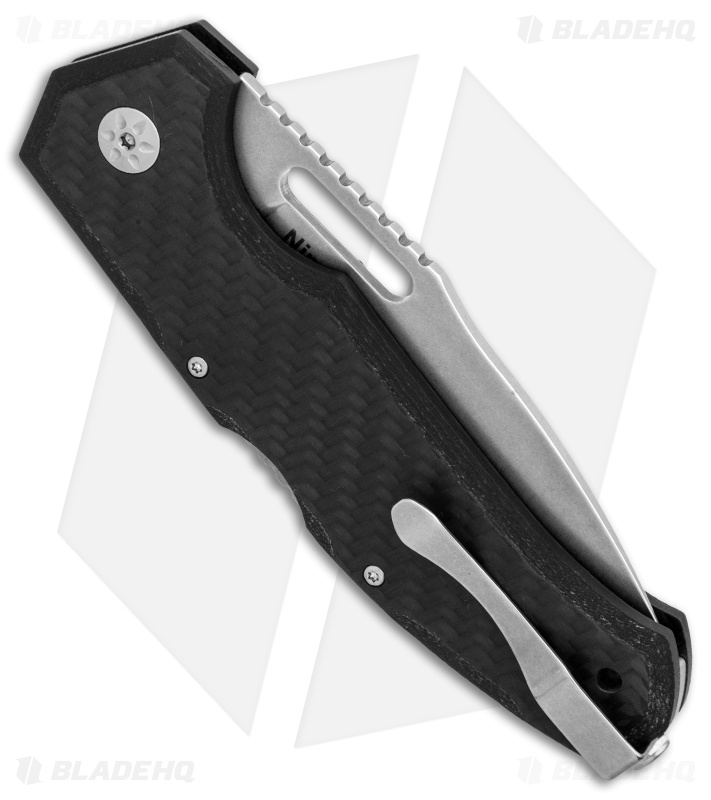 Maserin Nimrod Lockback Knife Carbon Fiber (3.5" Stonewash) 480CN