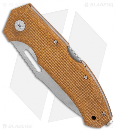 Maserin Nimrod Lockback Knife Desert Canvas Micarta (3.5" Stonewash) 480MD