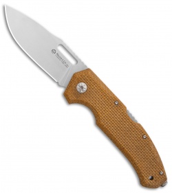 Maserin Nimrod Lockback Knife Desert Canvas Micarta (3.5" Stonewash) 480MD