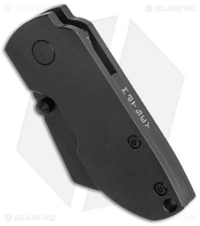 Matsey Striga Frame Lock Knife DLC Black Titanium (2" DLC Black)