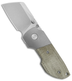 Matsey Striga Bolster Lock Knife SW Titanium Green Micarta (2" SW)