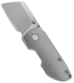 Matsey Striga Frame Lock Knife Stonewashed Titanium (2" SW)