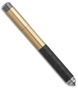 Matthew Martin Tactical 500 Series Pen (Brass/Carbon Fiber) 500BTiCF