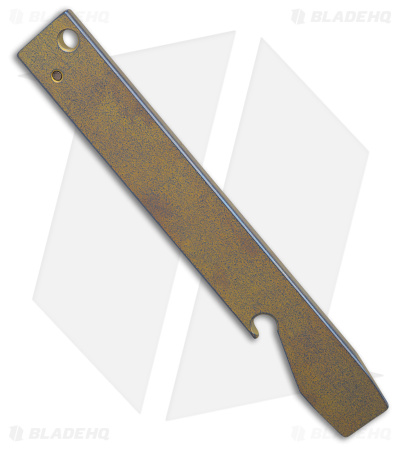 Maverick Customs 5" Ti Pocket Pry Bar Tool Bottle Opener - Yellow Fragtanium