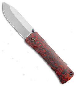 Maverick Customs Viper Lava Flow Fat Carbon Frame Lock Knife  (3.4" Satin)