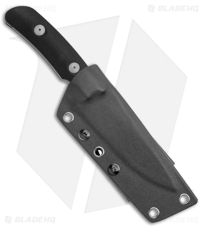 Maxace Baal Fixed Blade Knife Black G-10 No Guard (4.1" Stonewash)