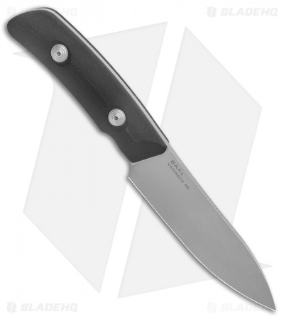 Maxace Baal Fixed Blade Knife Black G-10 No Guard (4.1" Stonewash)