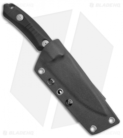 Maxace Baal Fixed Blade Knife Black G-10 w/ Kydex Sheath (4.1" Stonewash)