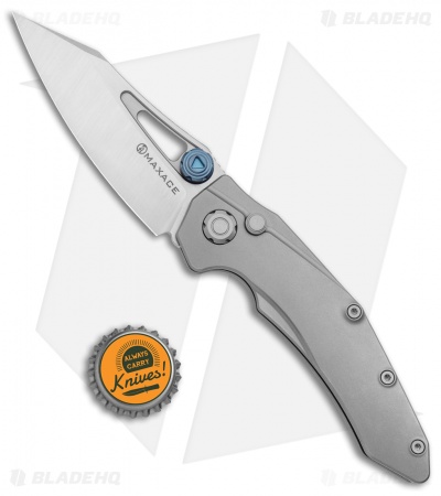 Maxace Babylon Plunge Lock Knife Titanium (3.375" Stain M390)