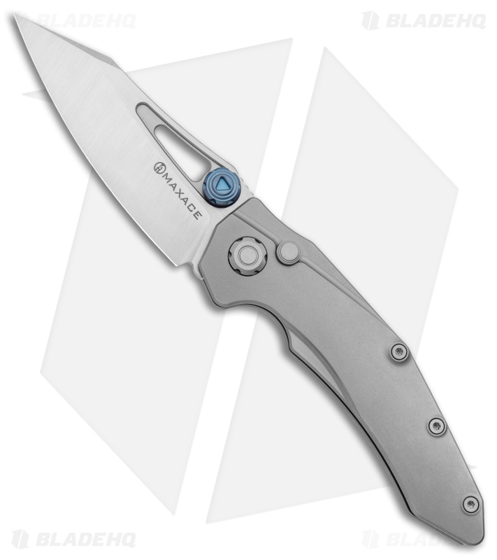 Maxace Babylon Plunge Lock Knife Titanium (3.375" Stain M390)