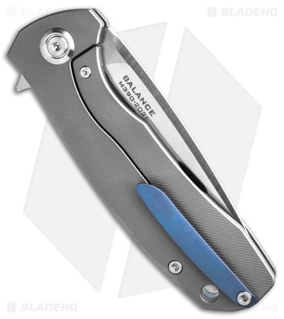 Maxace Balance 2021 Frame Lock Knife Titanium (3.7" Satin M390) MBL-101